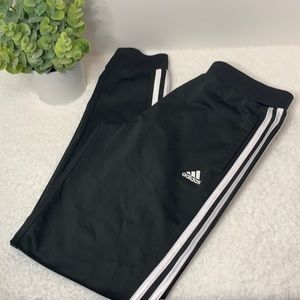 Adidas girls jogger pants black/white size L(14)